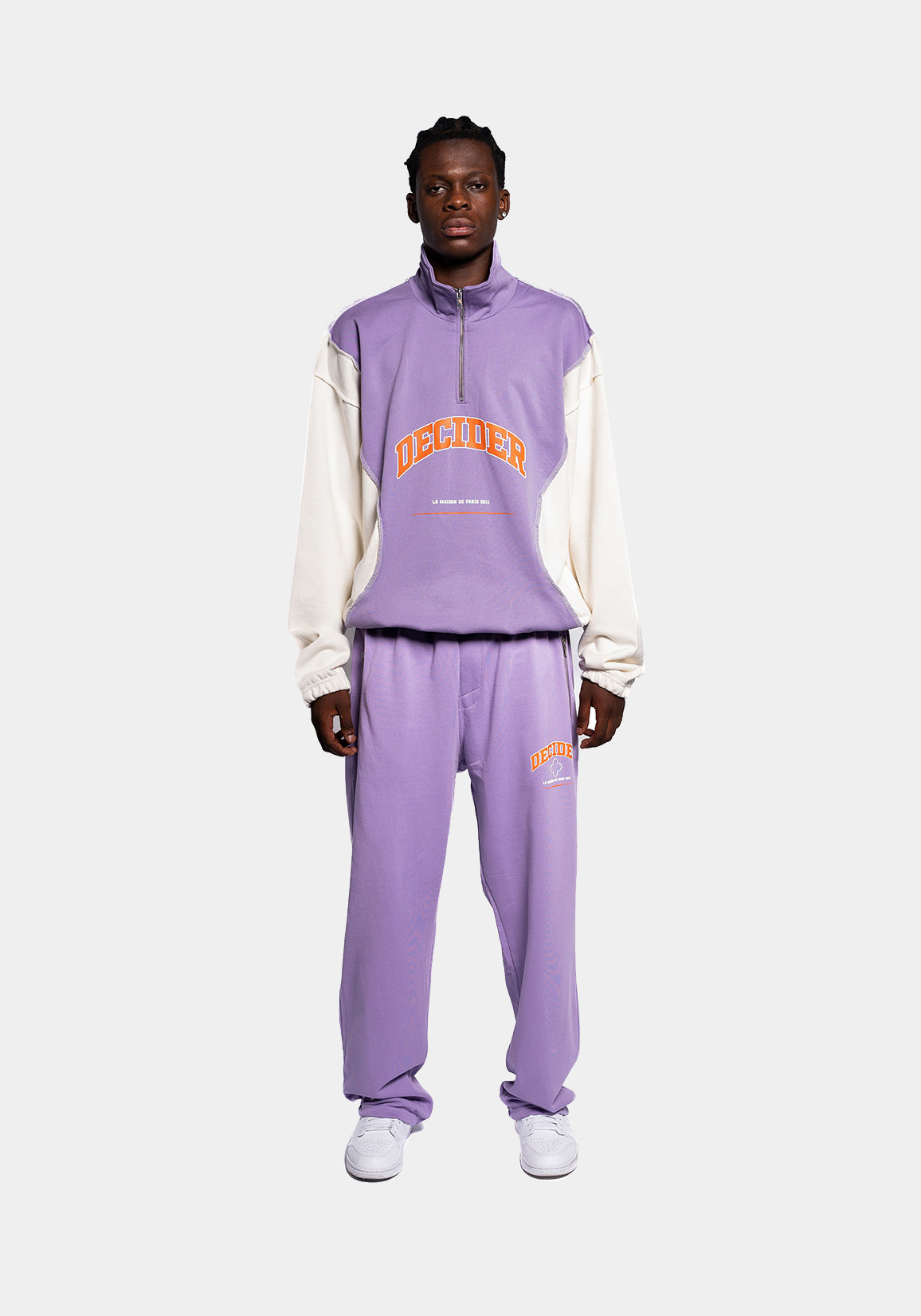 DCDR PURPLE ZIP PULLOVER