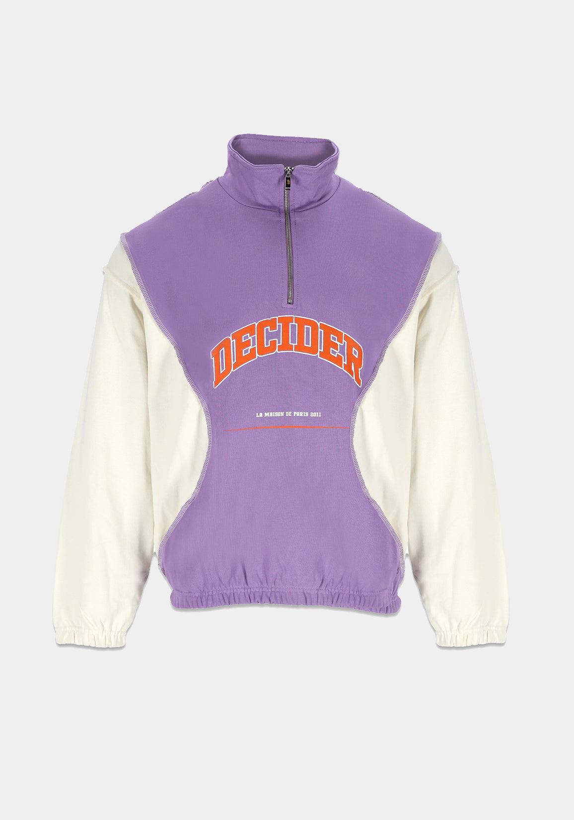 DCDR PURPLE ZIP PULLOVER